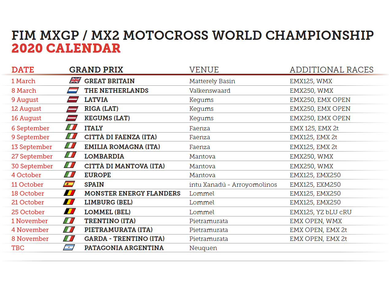 MXGP News: triplo gran premio programmato a Mantova!